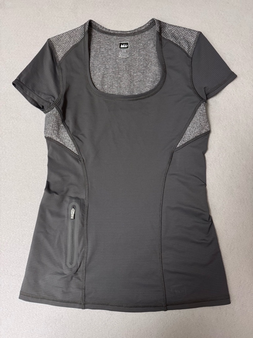 REI Women's Dark Gray Short-Sleeve Performance Tee